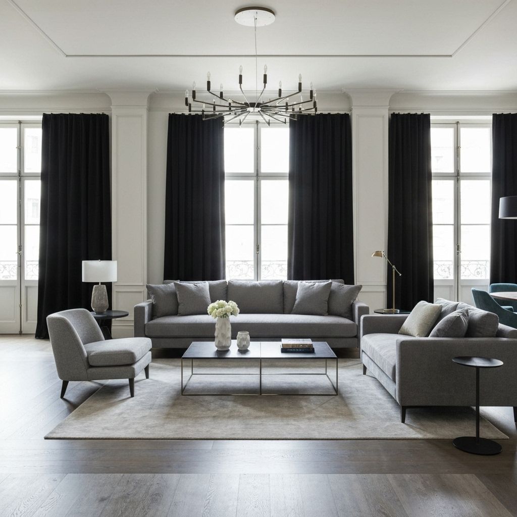 Luxury staged living room in Austin